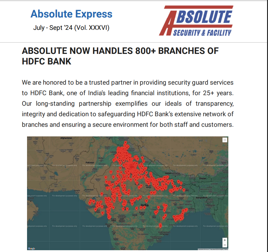absolute handles 800+ branches of hdfc bank